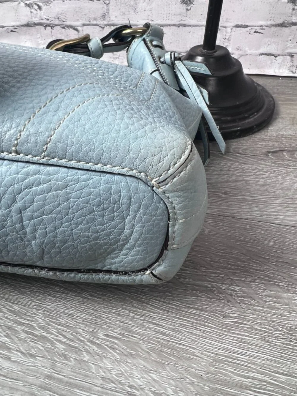 Coach 10716Chelsea Laced Leather Crossbody Hobo Bag.
